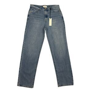 Habitual Womens Straight Leg Jeans Size 8 / 29 Blue High Rise Stretch Denim NWT